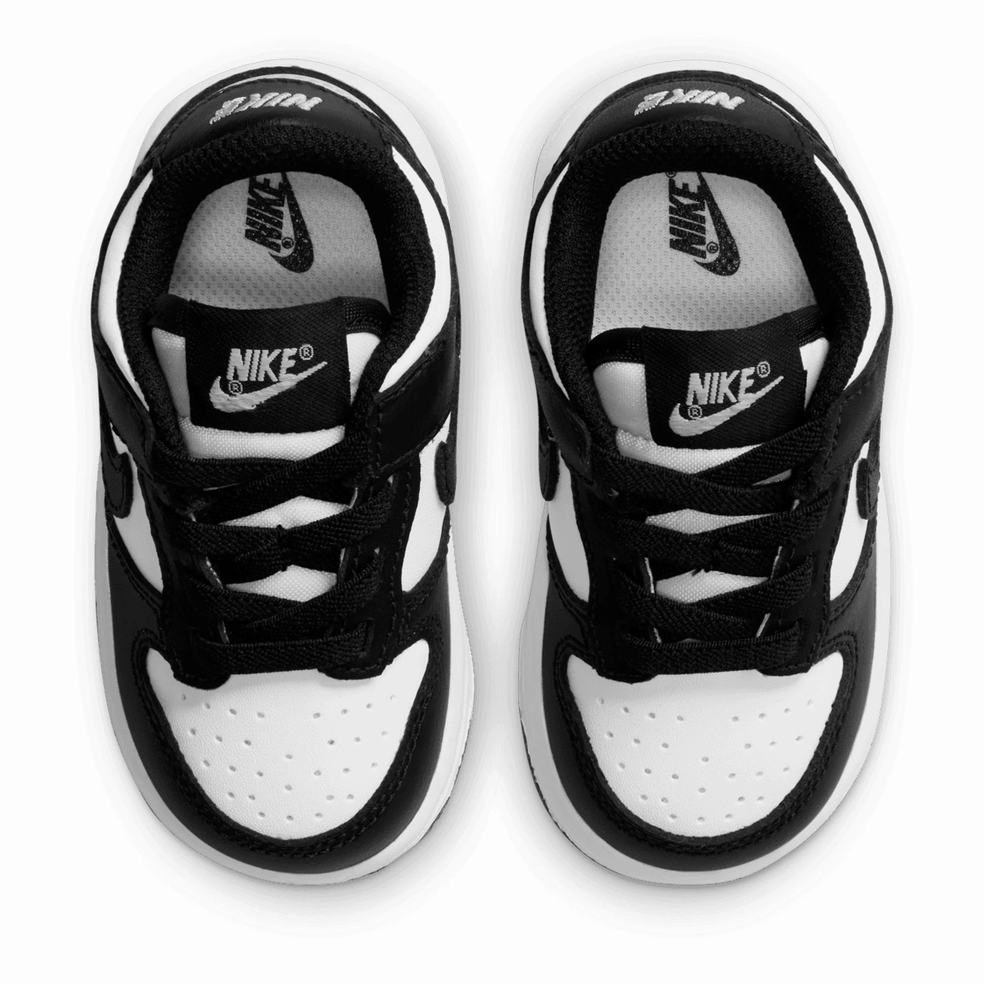 Nike Dunk Low 'Panda' (TD) - White/Black Casual Style Slip-ons Medallion Perforation
