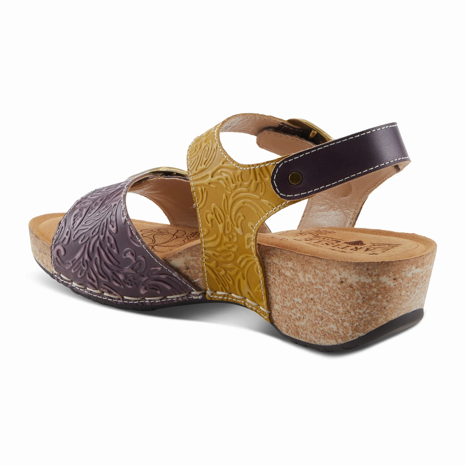 Slip On Comfort L'Artiste Osuna Wedge Sandal (Women) - Purple Multi