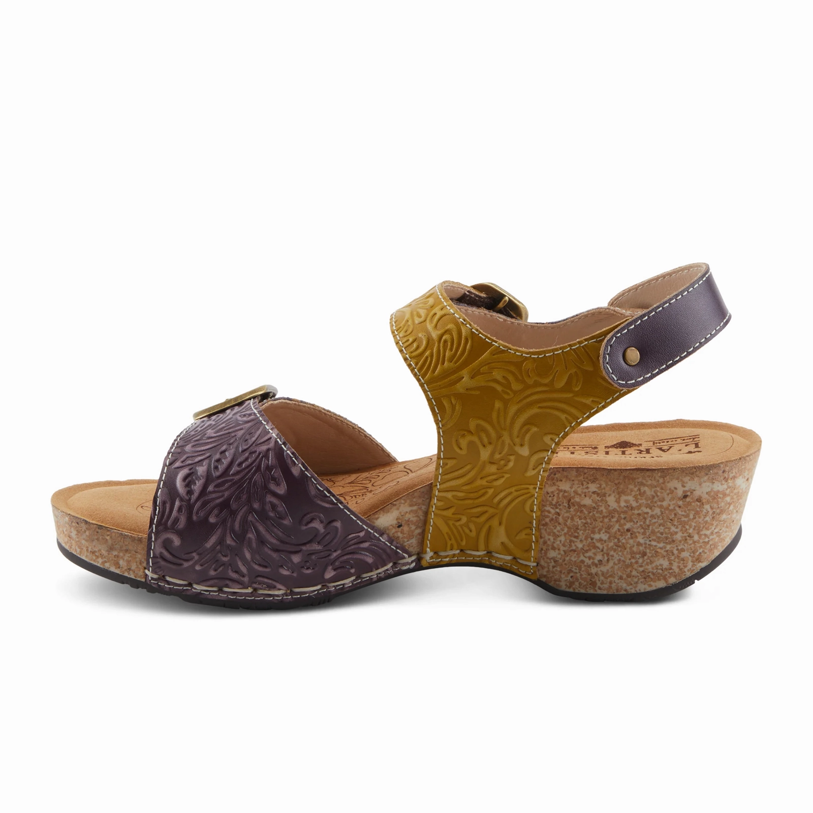 Anti Skid L'Artiste Osuna Wedge Sandal (Women) - Purple Multi