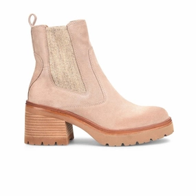 Sofft Jordie Chelsea Boot (Women) - Rose Taupe Comfortable Sole Slip-On Style