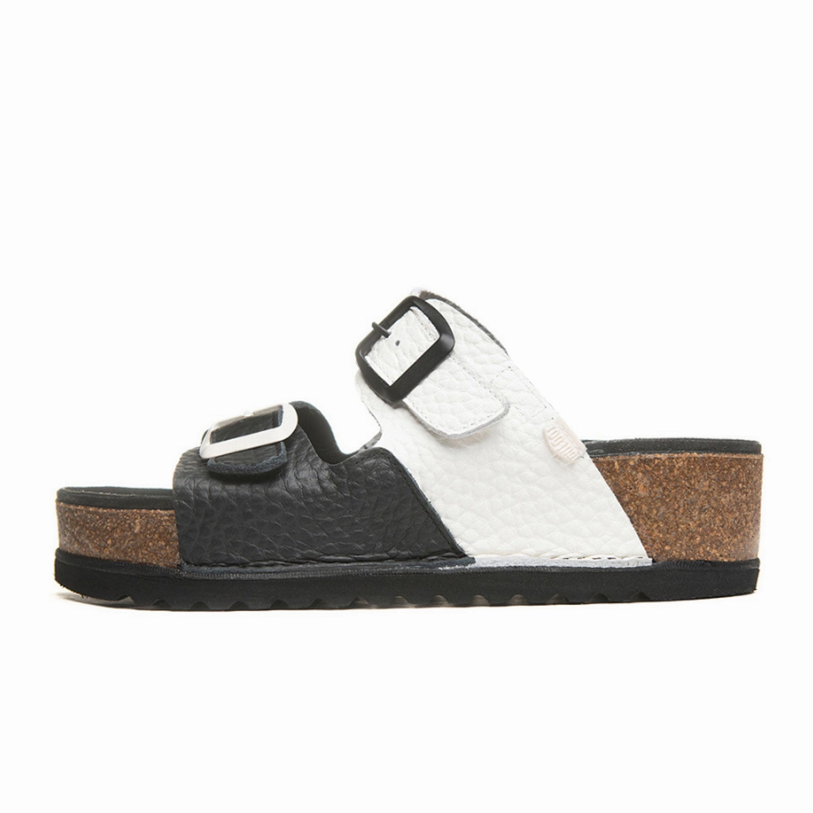 Quick Slip-On Sandals Energy return On Foot Seattle Slide Sandal (Women) - Negro/Blanco