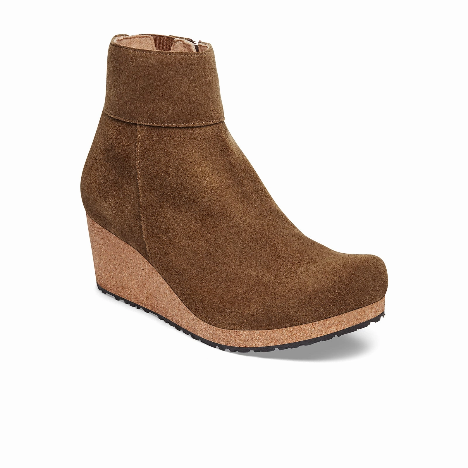 Fashion Accent Long Stroll Birkenstock Ebba Narrow Wedge Boot (Women) - Dark Tea Suede