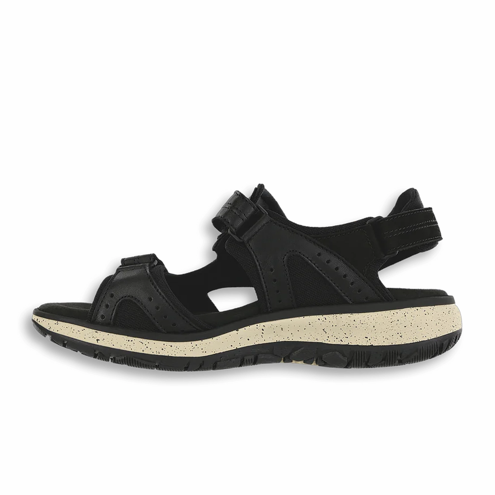 Chill Step MemoryFoam SAS Embark Active Sandal (Women) - Black Ash