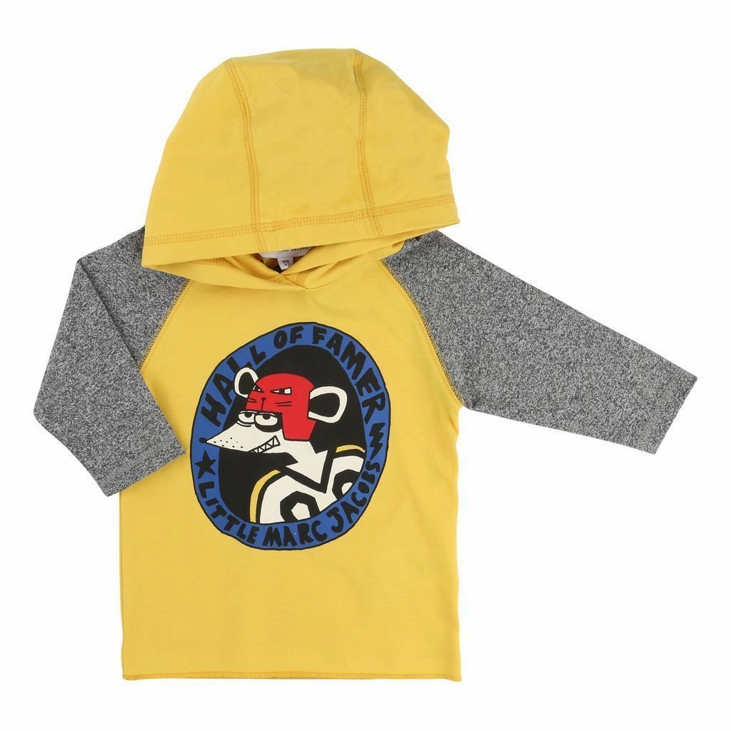 Halloween costumes for kids Little Marc Jacobs Mouse Hockey Longsleeve Blue Hooded Top