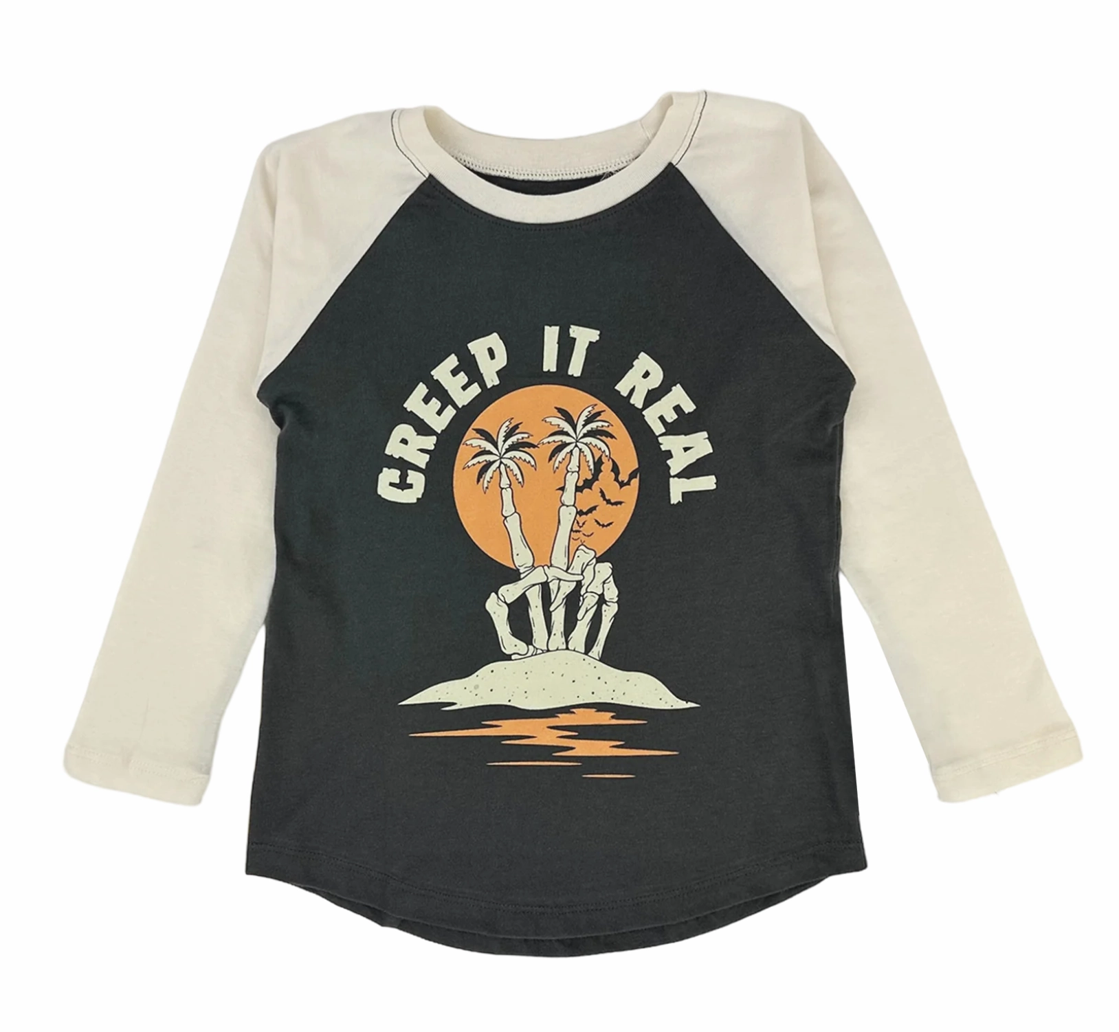 Swimwear for kids Long Sleeve Raglan- Creep It Real