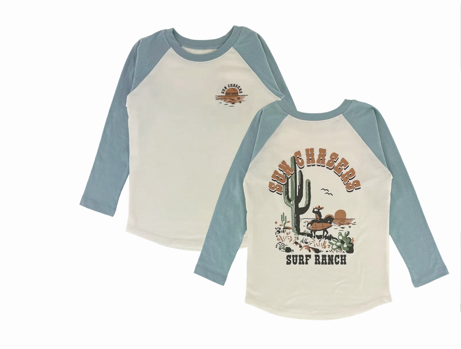 Long Sleeve Raglan- Surf Ranch Superhero outfits for kids