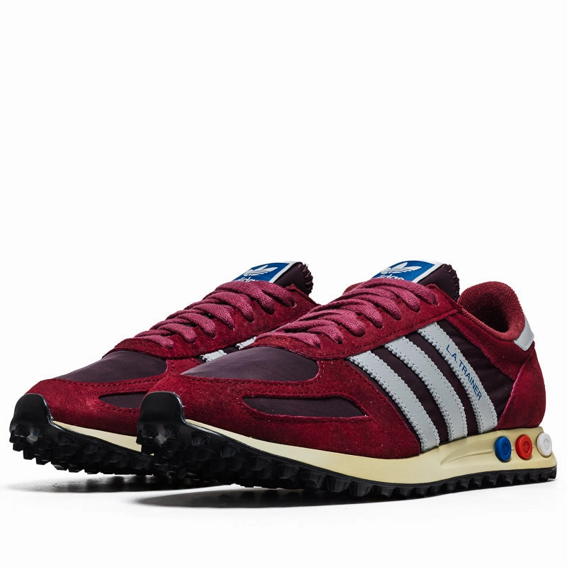 Slip   On Street Breeze Adidas LA Trainer OG - Noble Maroon/Silver Metallic