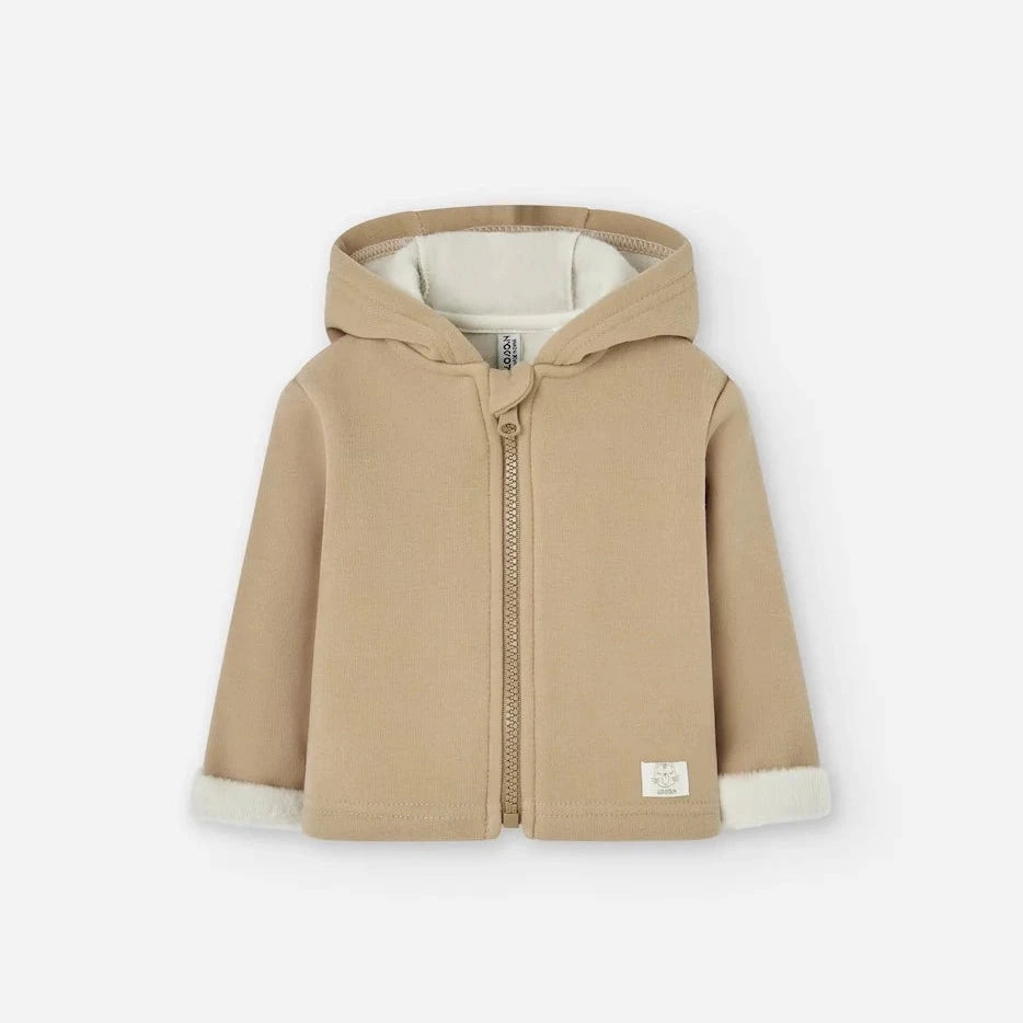 Hypoallergenic kids' clothes Losan Baby Cats & Dogs Beige Sweatshirt - Newborn