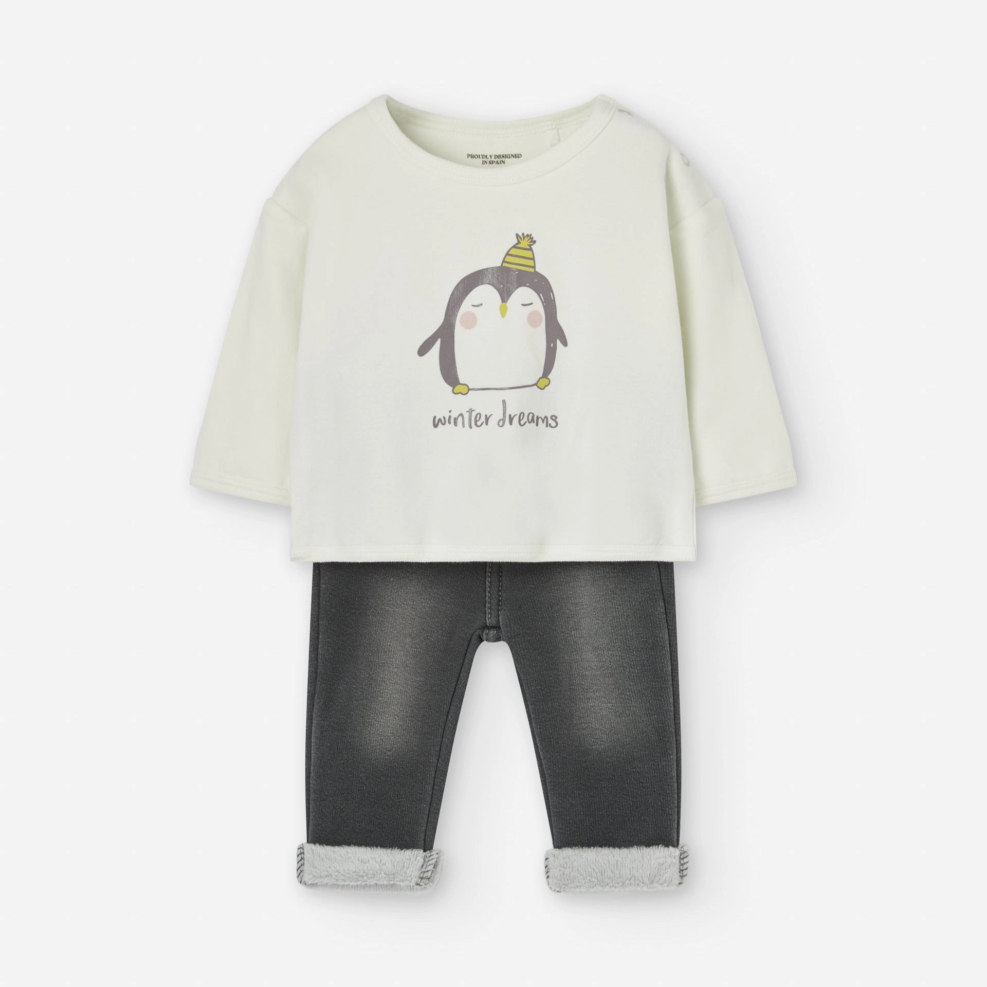 Losan Baby PENGUIN Two-piece Set - Newborn Youngsters' outfits Little ones' wear