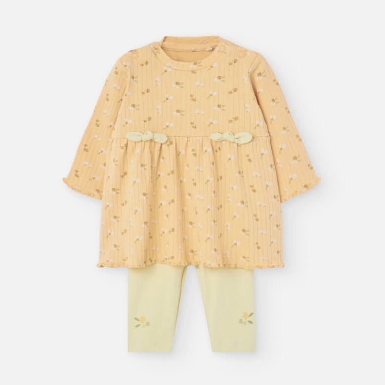 Losan Baby Sherwood Forest Dress w/ Legging - Pastel Salmon - Newborn Attractive Sleepwear for kids