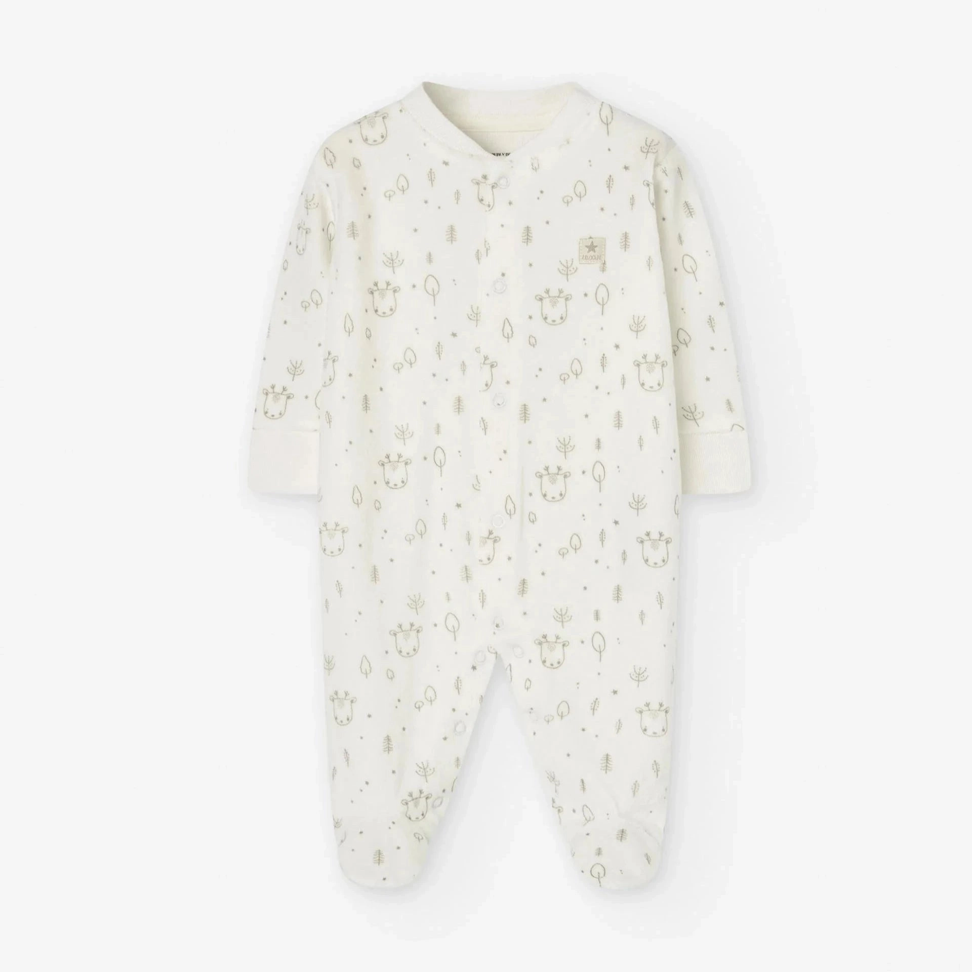 New Scout wear for children Losan Baby Winter Deer Bodysuit - White -  Newborn