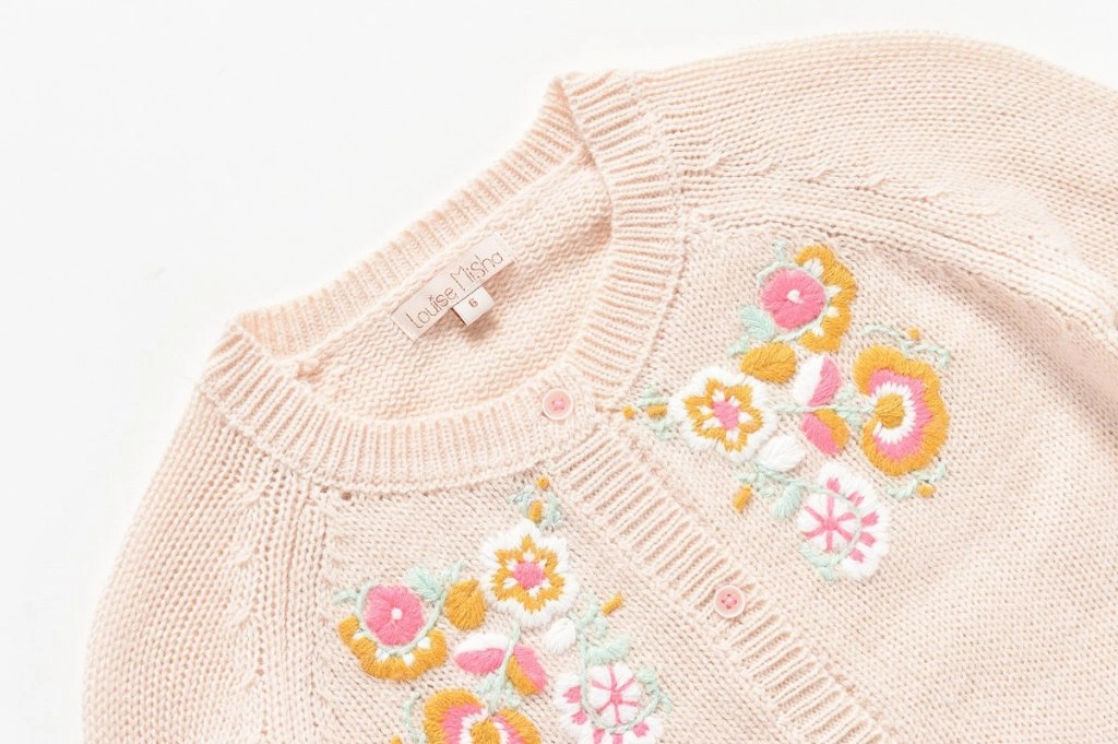 Louise Misha Kids Girl's Gilet Velika Sweaters in Cream Preschoolers' clothes Pirate costumes for kids