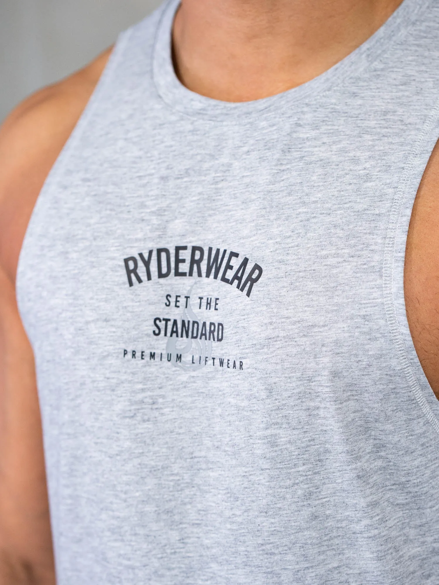 energy - saving test passed Fast Evaporation Legacy Drop Armhole Tank - Grey Marl