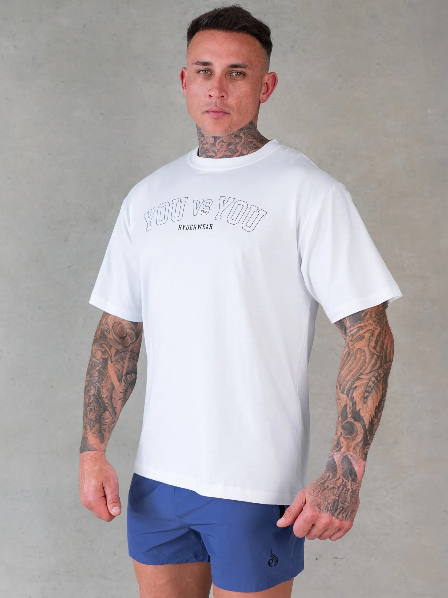 Everyday Must-have Low Profile Pockets You vs You Oversized T-Shirt - White