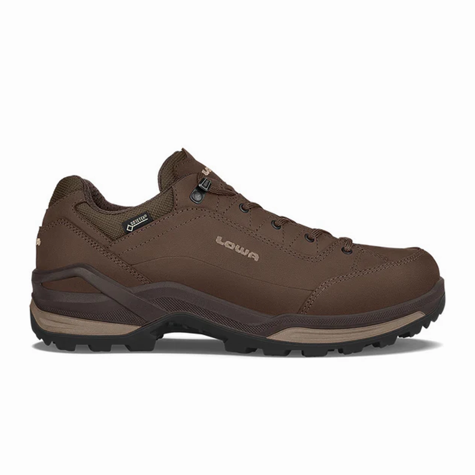 Lowa Renegade GTX Lo Hiking Shoe (Men) - Espresso/Beige Elegant Cushioning