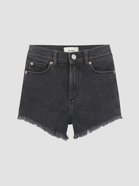 Lucy Shorts: High Rise Cut Off - Nightshade Fashionable