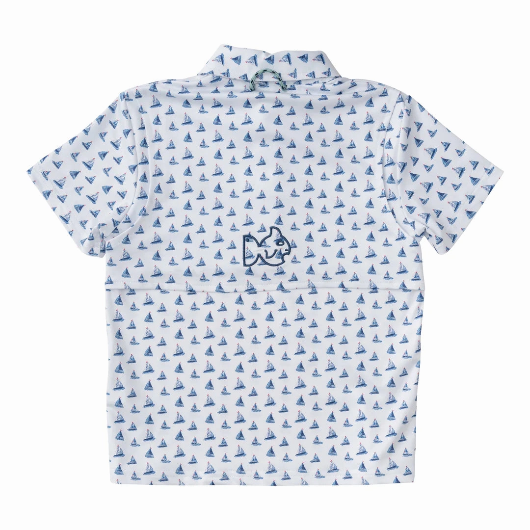Pro Performance Polo - Sailboat Print Practical