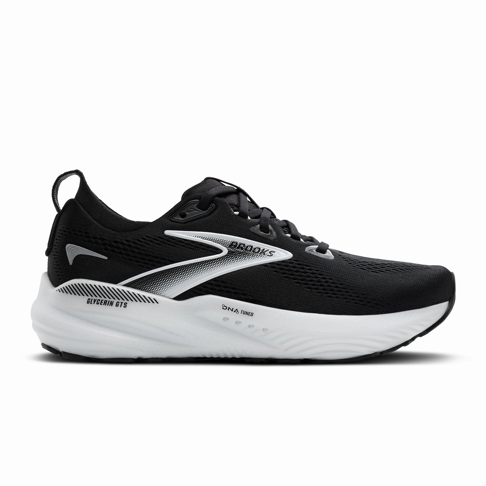 Way Smooth Step Smooth Brooks Glycerin GTS 22 Running Shoe (Women) - Black/Grey/White