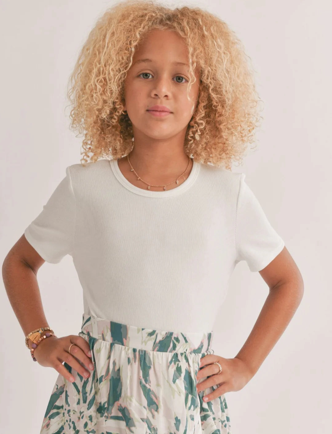 Marshmallow Fitted Crop Tee-White Sleep - Wear lined