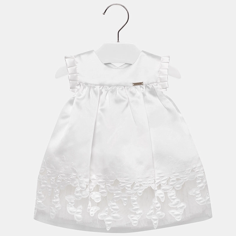 Mayoral 1908-24 Kids Baby Girl Embroidered Butterflies Dress Denim