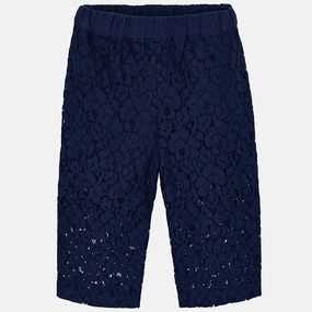Mayoral 3506-085 Kids Girl Lace Culotte Roman Knit Pants holiday