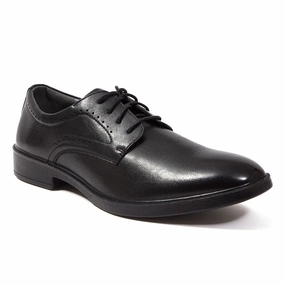 Men's Metro in Black Burnished Leather Breathable Leather Construction