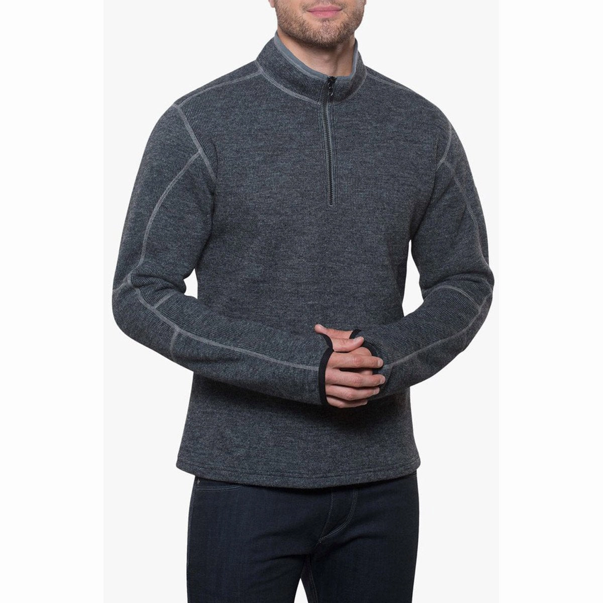 Men's Thor 1/4 Zip Winter Chill Loop Back Construction