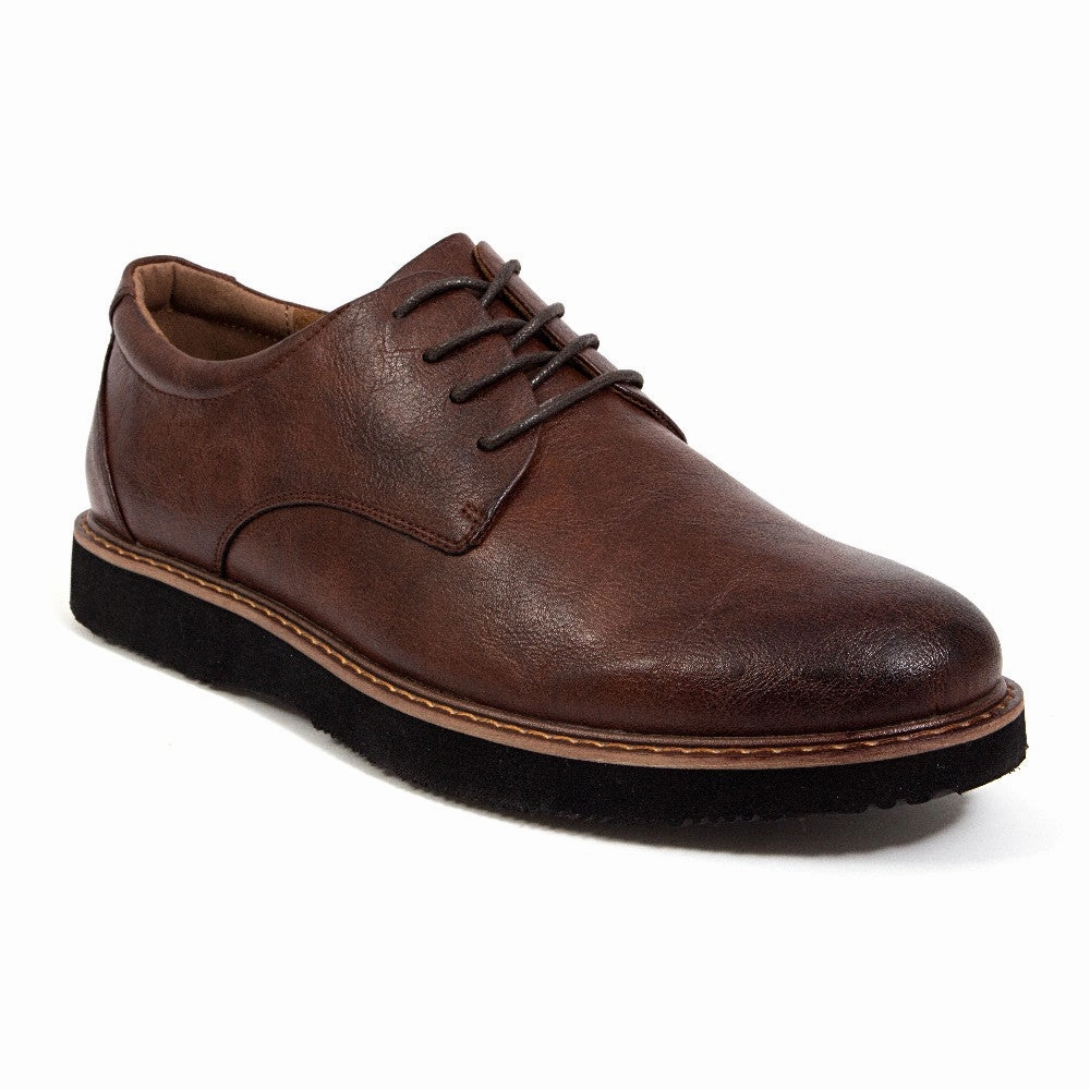 Clean Cut Anti Fatigue Technology Men's Walkmaster Plain Toe Oxford in Brown - Classic SUPRO