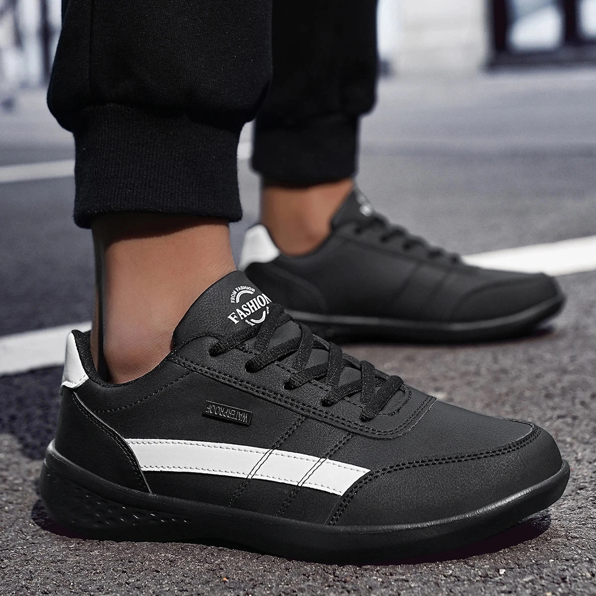 Durable Material Stretchy Men Shoes 2024 Trend Breathable Leisure Male Casual Sneakers Outdoor Non-Slip Flat Footwear Tennis For Men Walking Shoes