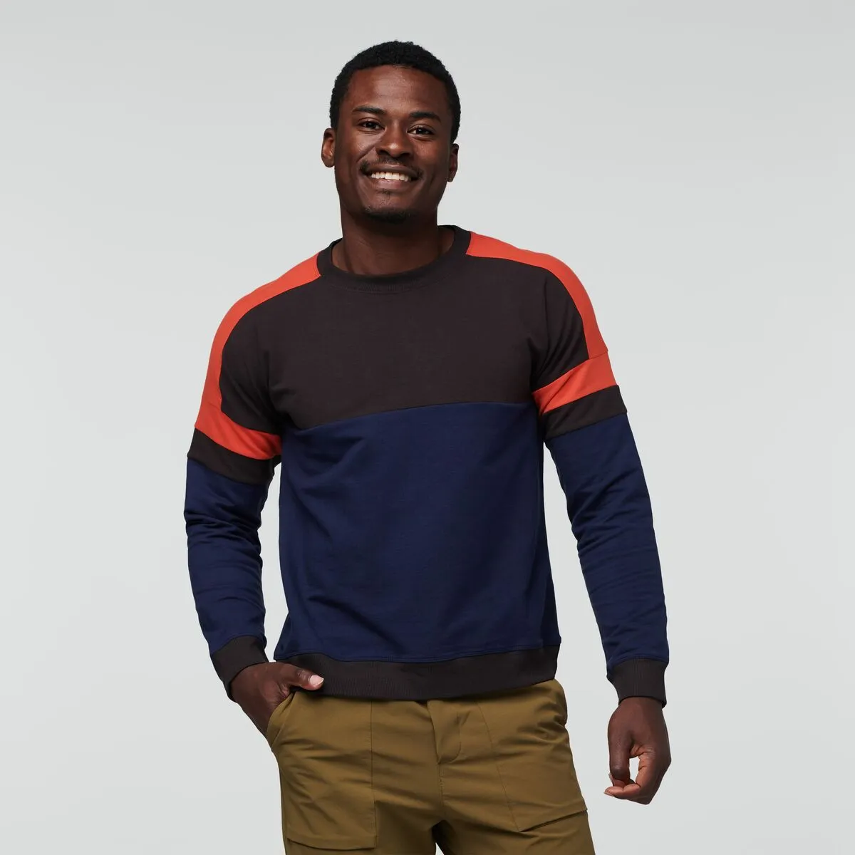 Men's Bandera Sweatshirt Textured Weave Fashion Knit
