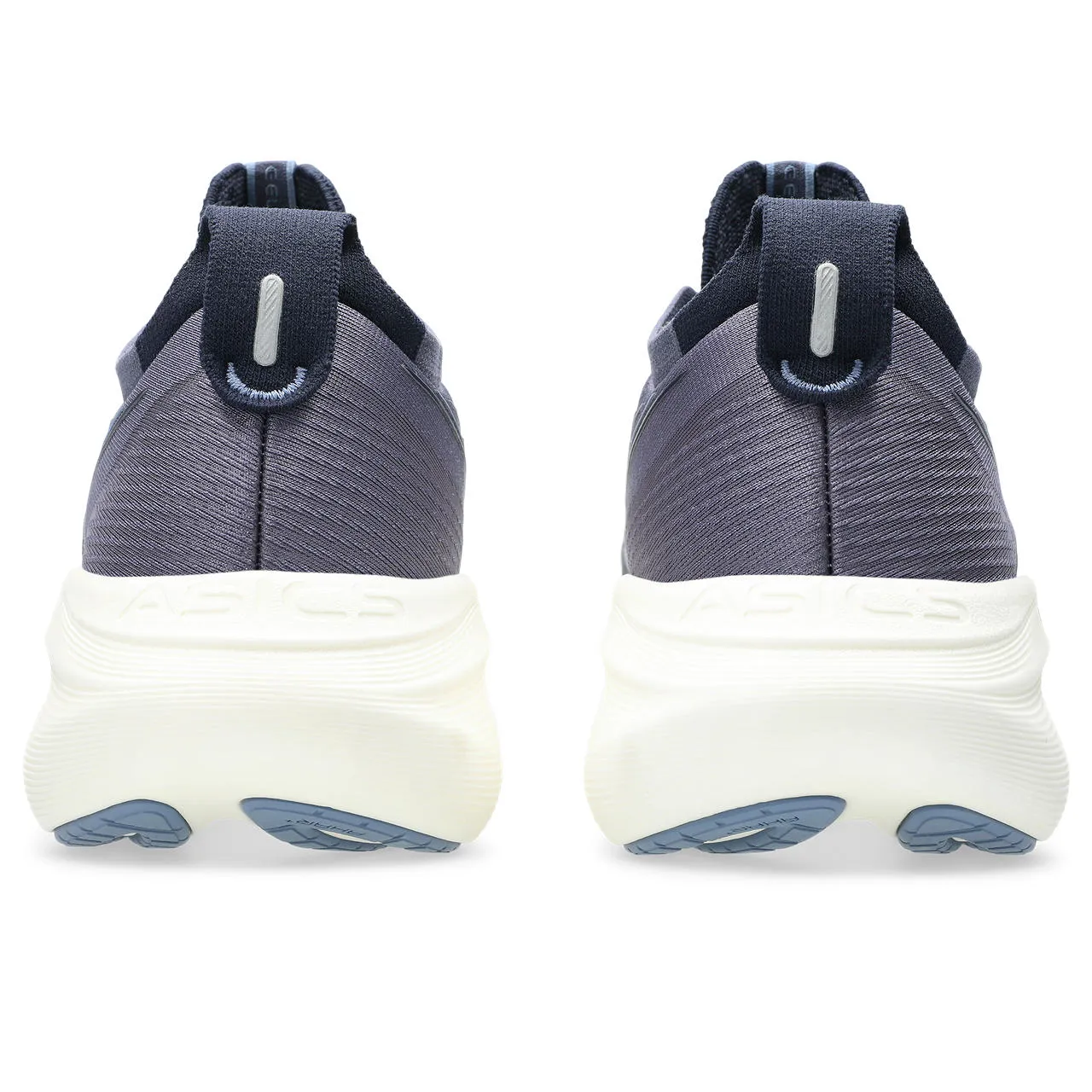 Men's Gel-Nimbus 27 Energy Boost Unit running with dog shoes