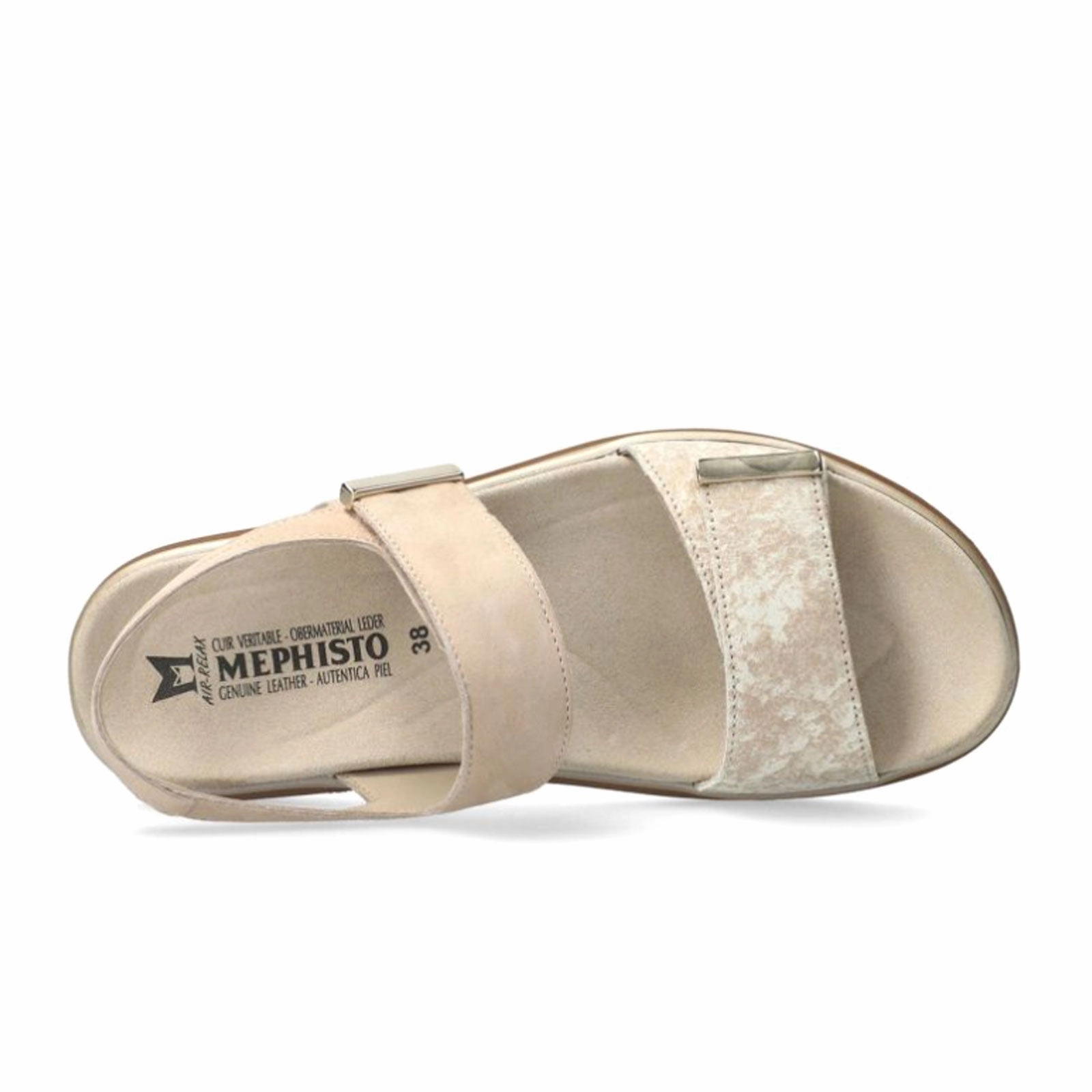 Mephisto Dominica Backstrap Sandal (Women) - Sand Soleo EVA foam Trail