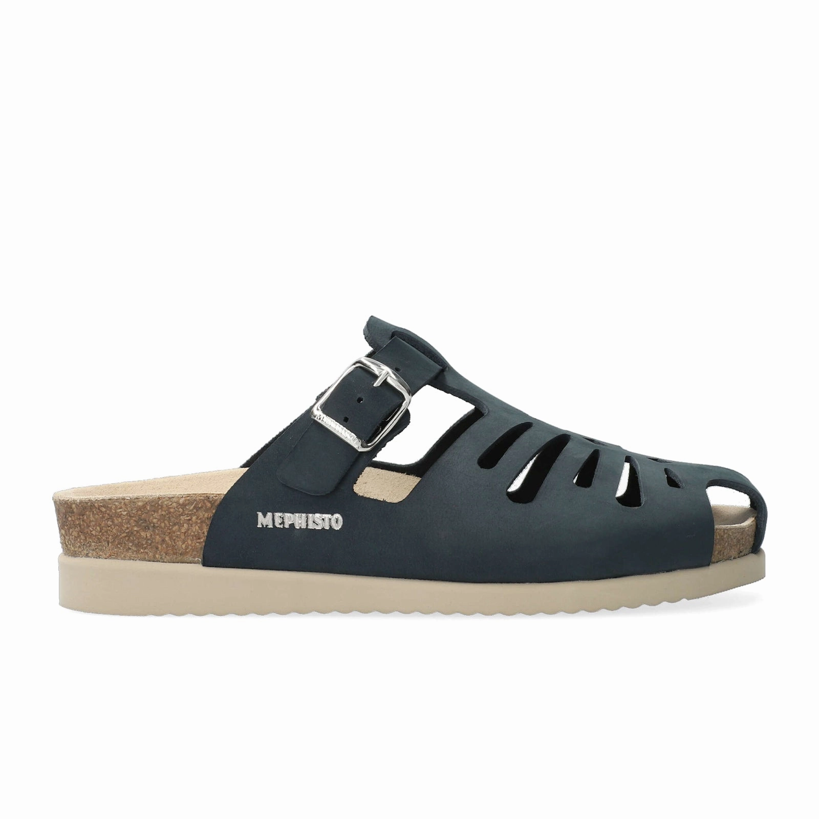 Premium Quality Mephisto Hedina Slide Sandal (Women) - Navy Sandalbuck