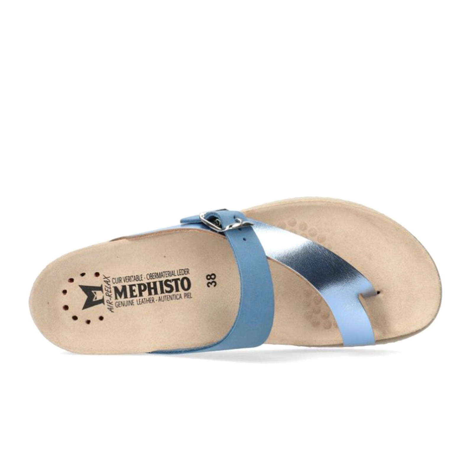 Wide opening Mephisto Helen Mix Sandal (Women) - Sky Blue Vega
