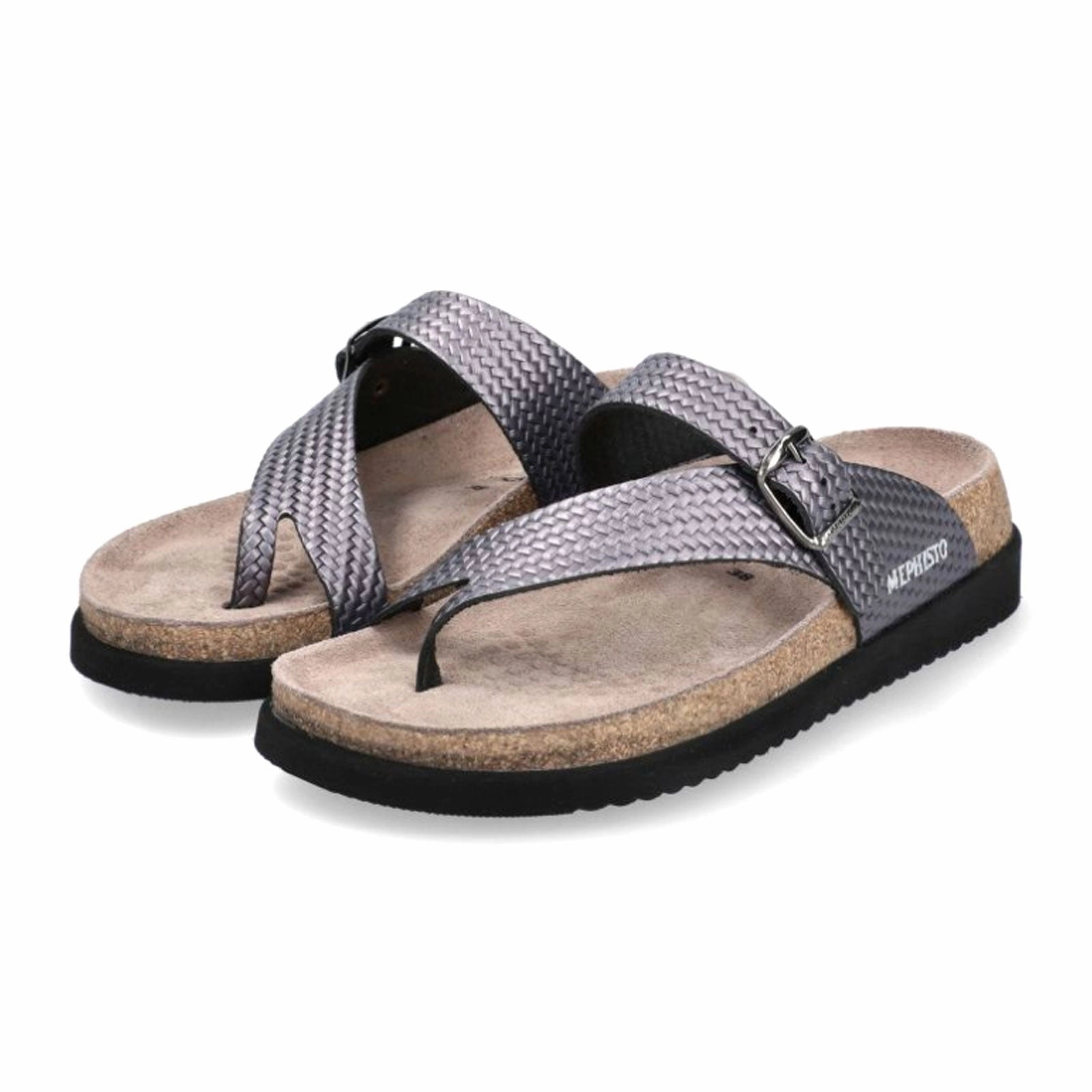 Mephisto Helen Plus Sandal (Women) - Grey Twist Easy to Wear Resilient