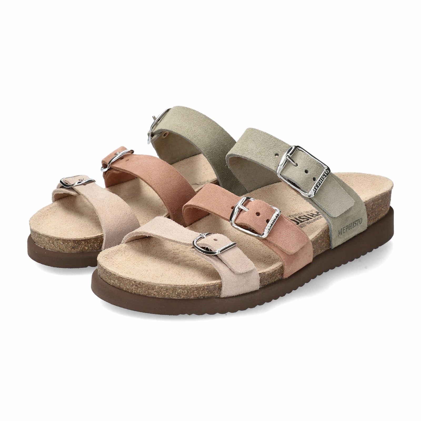 Mephisto Hyacinta Slide Sandal (Women) - Light Sand/Khaki Simple Sandals
