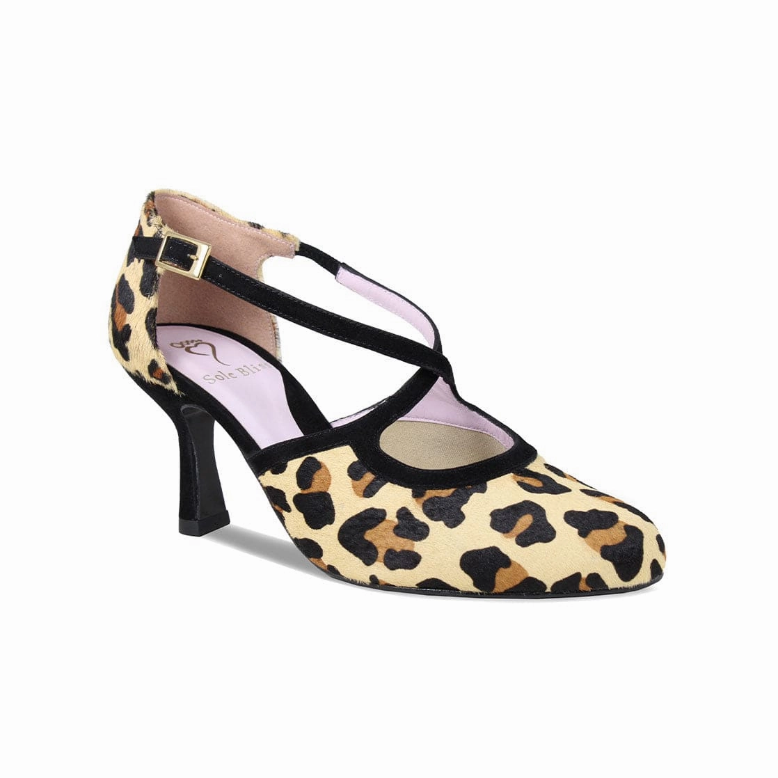 Silky feel Meredith: Luxe Leopard & Black Suede