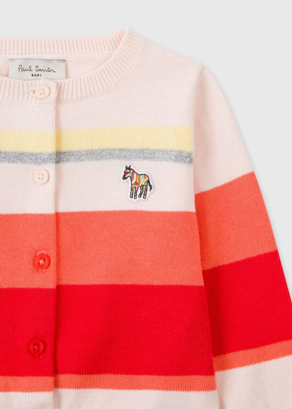 Favorite coastal Paul Smith Junior Kids Girls Pink Stripe Zebra Cardigan