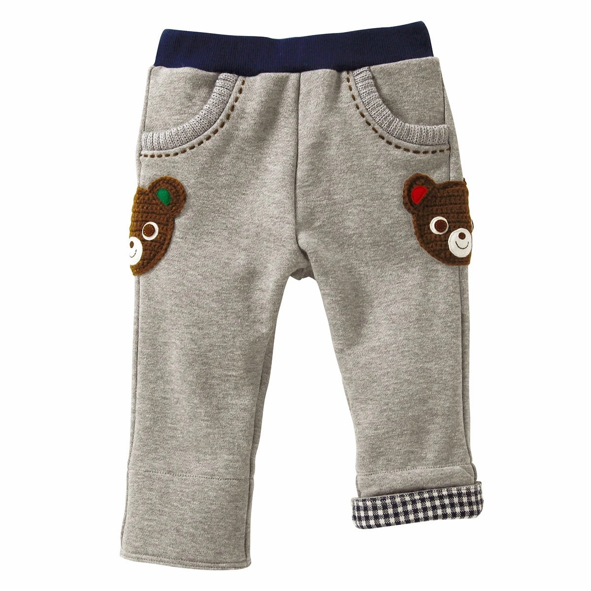 Miki House Kids Bear Sweatpants in Gray Multipurpose Cycling wear for kids