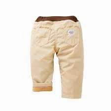 anti - static Exquisite Miki House Kids Windshield Pants in Beige