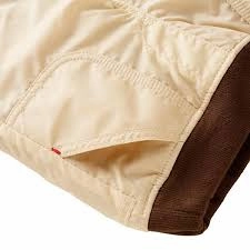 Miki House Kids Windshield Pants in Beige Shiny outfits for children Tasseled