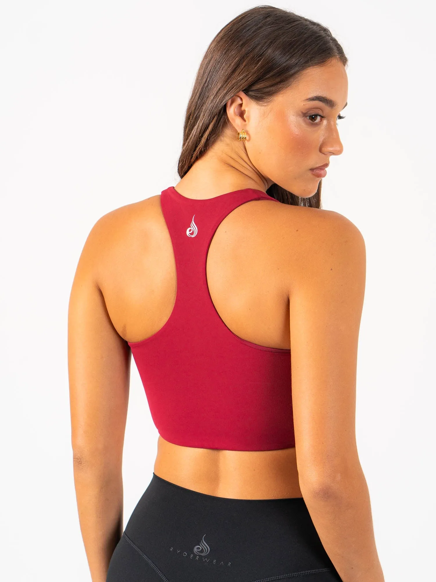 Regular fit seams Versatile Strap Configuration NKD Sports Bra - Berry Red