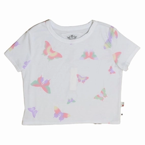 Girls Boxy Tee- Butterfly Slim - fit