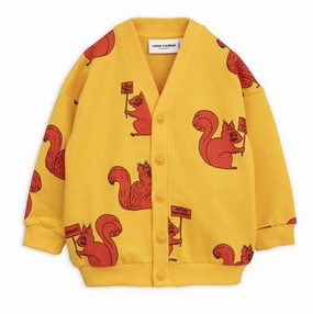 Striped Ballerina outfits for children Mini Rodini Kids Squirrel Cardigan