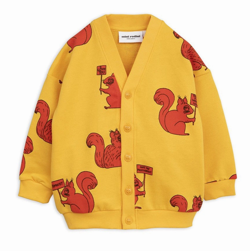 Striped Ballerina outfits for children Mini Rodini Kids Squirrel Cardigan