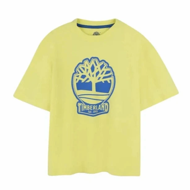 Timberland Kids Yellow T-Shirt - 8Y Cotton rich children's clothing