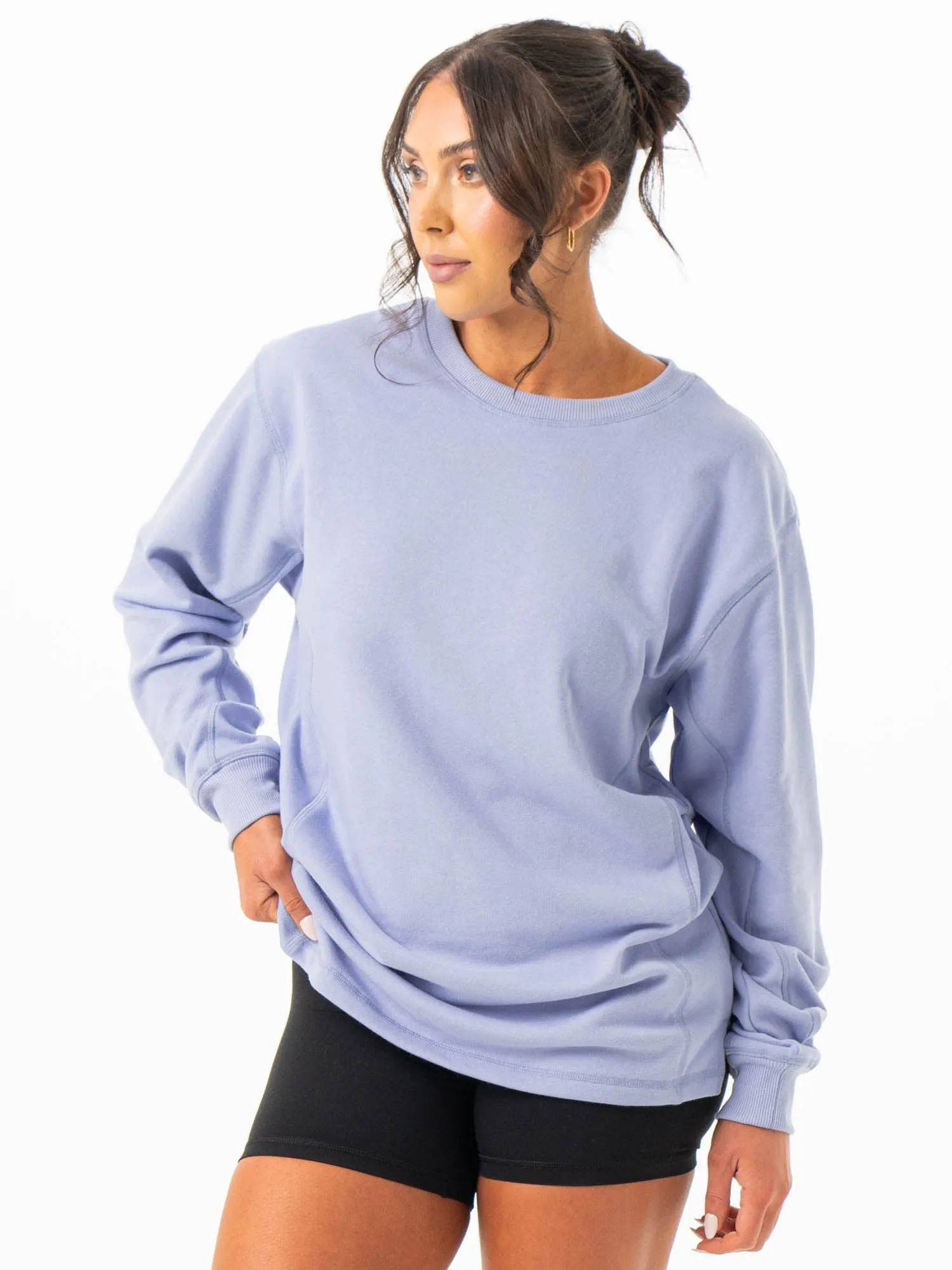 Force Crew Neck - Lilac Blue Anti-static