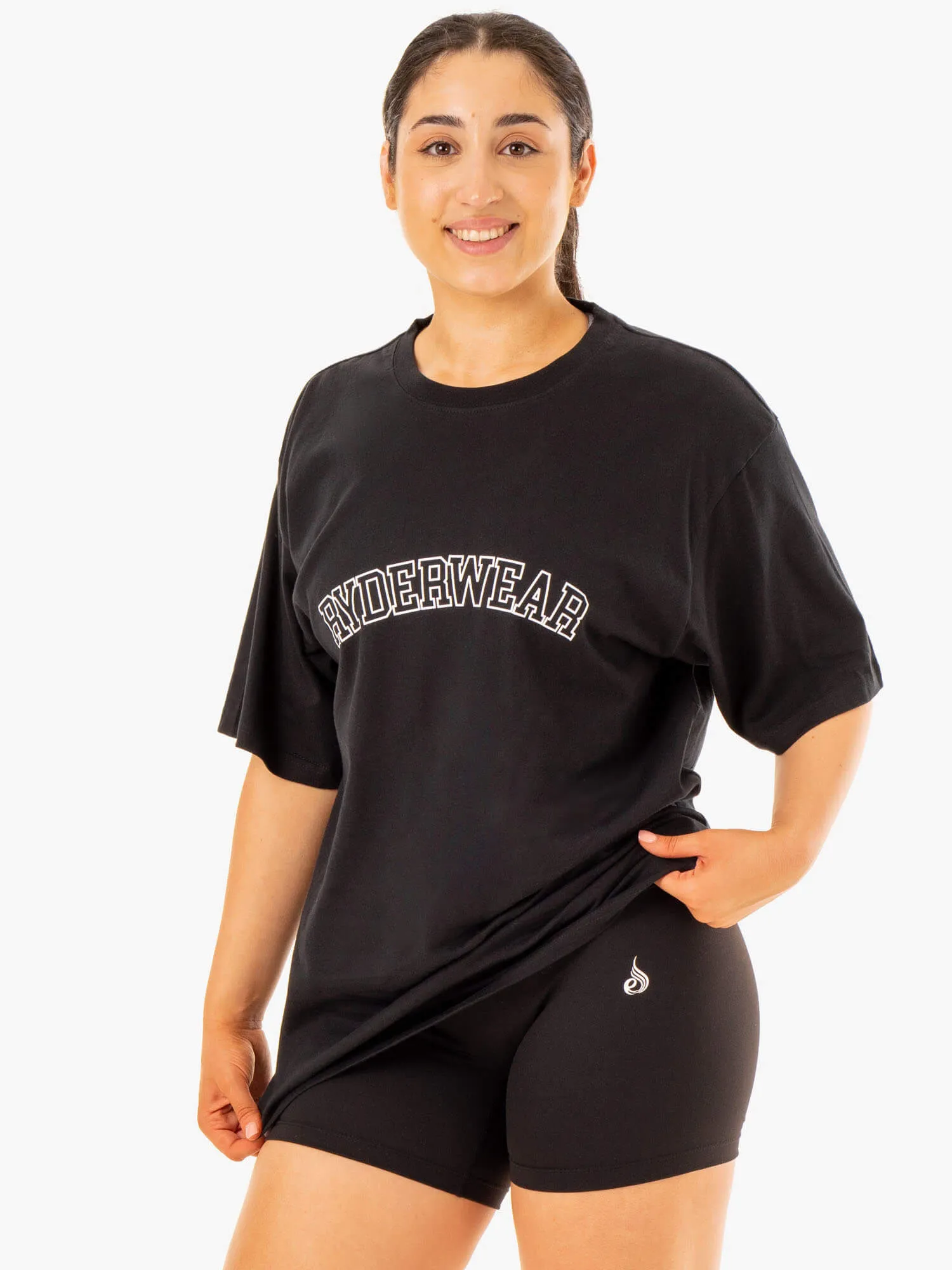 mix and match Basic Comfort Oversized T-Shirt - Black