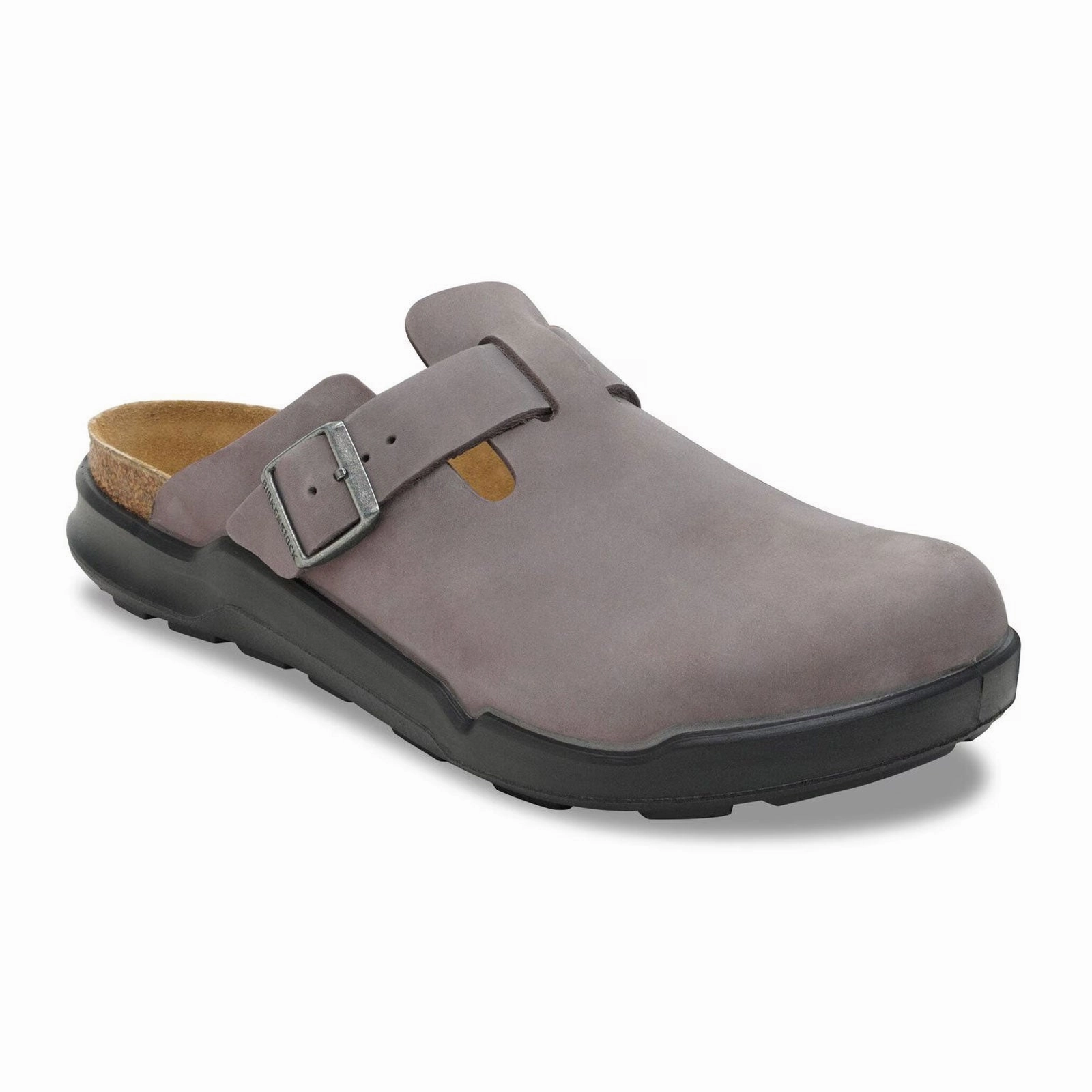 Birkenstock Boston Crosstown Clog (Men) - Iron Oiled Leather Doctor Approved Supportive Footbed