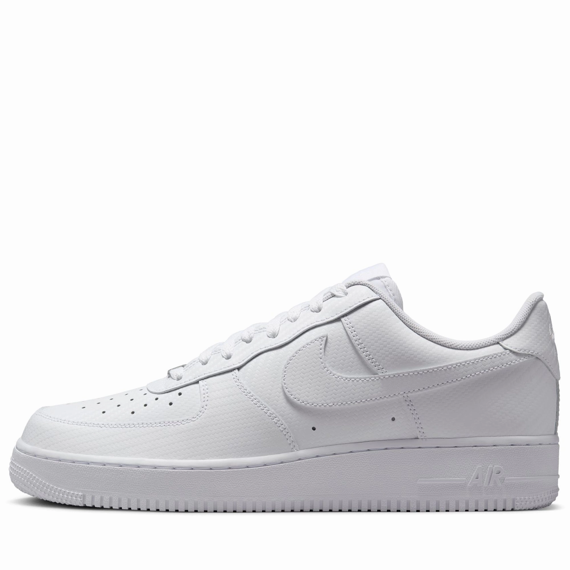 Nike Air Force 1 '07 'Carbon Fiber' - White/White Tight Fit
